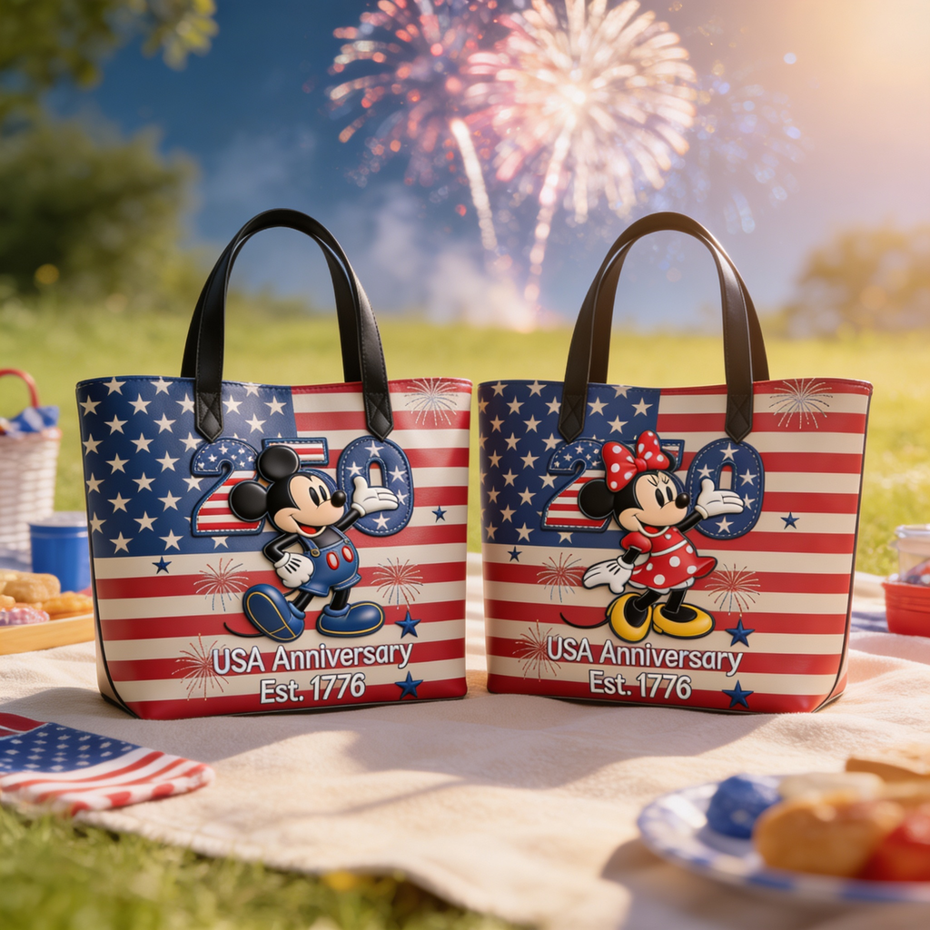 Personalized Cute Animals Tote Bag US 250th Anniversary Gift