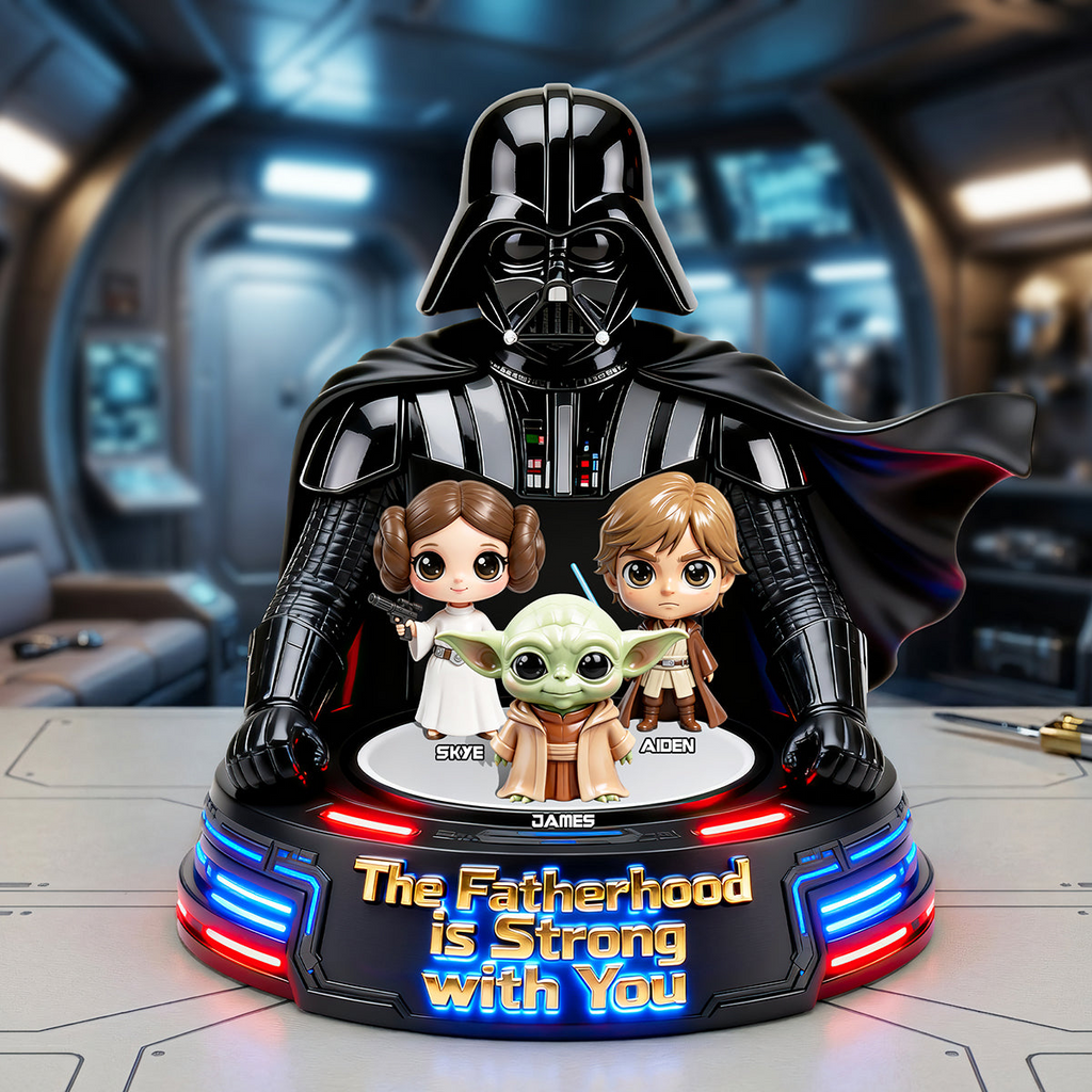 Personalized Acrylic Plaque Gift for Dad - Star Wars Theme