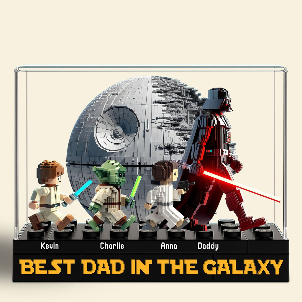 Personalized Acrylic Plaque Best Dad In The Galaxy Gift