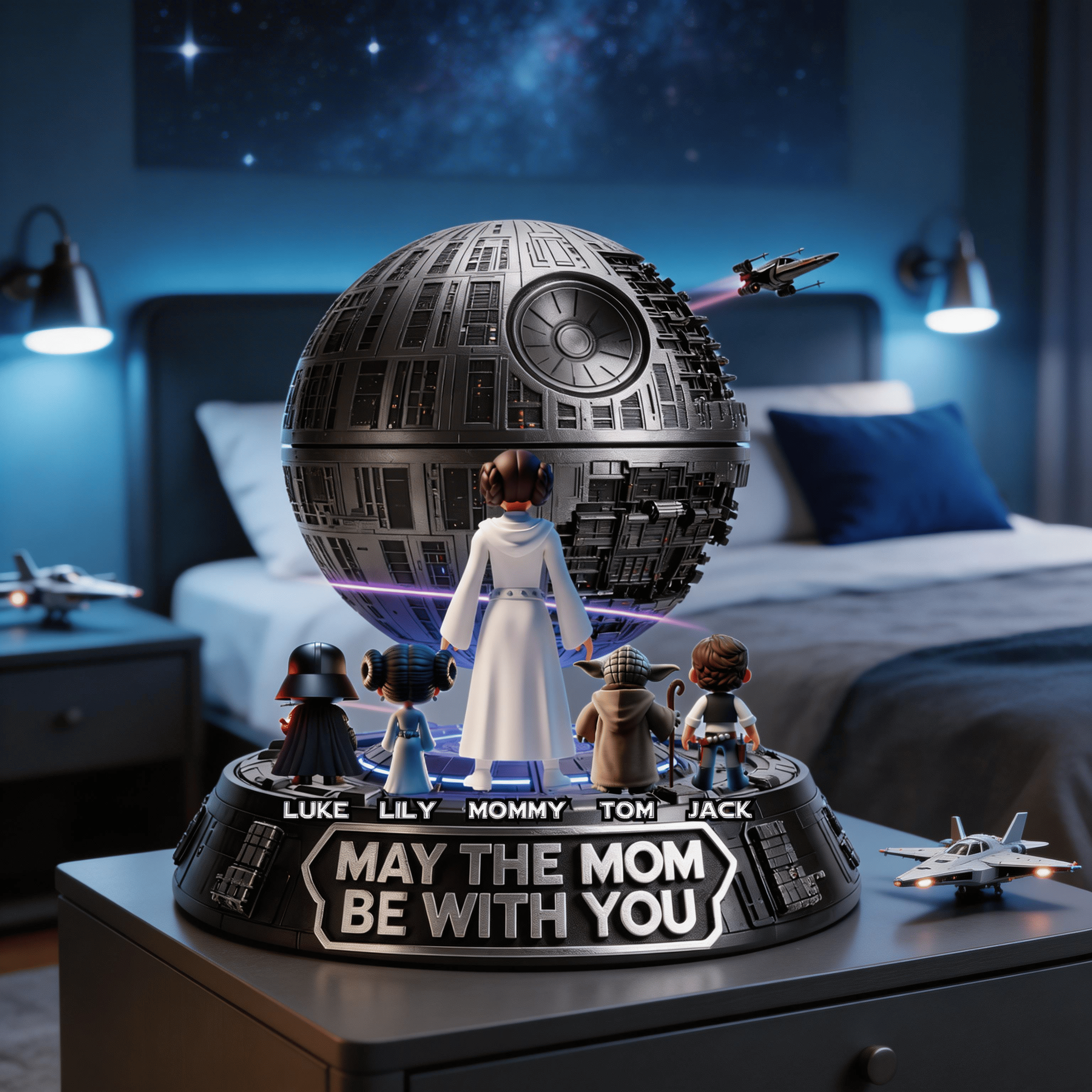 Personalized Acrylic Plaque May The Mom Be With You Gift for Movie Fans Acrylic Plaque GradoCreations