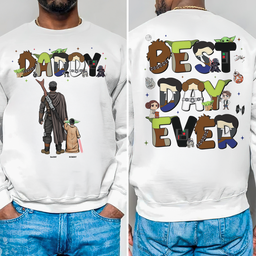 Personalized Galaxy Dad Shirt Custom Family Design Gift for Dad