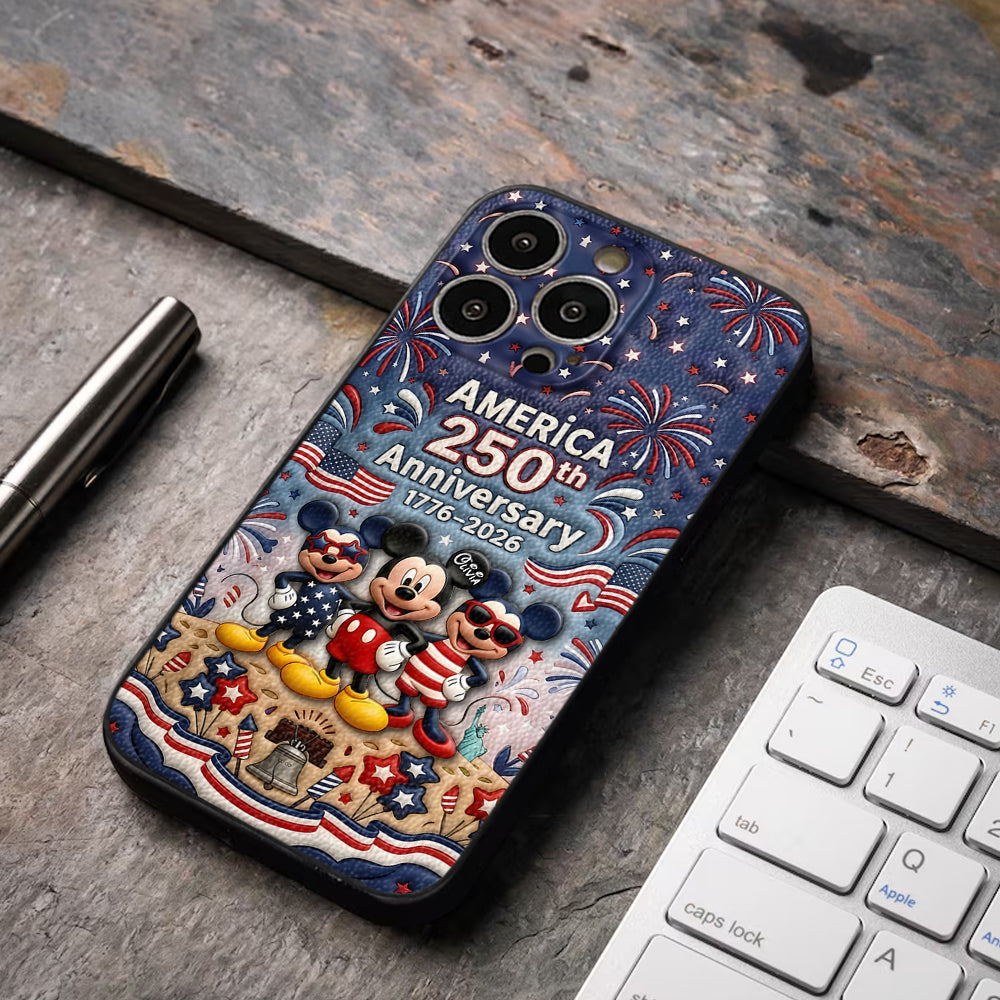 Personalized America 250th Anniversary Phone Case Gift for Patriots