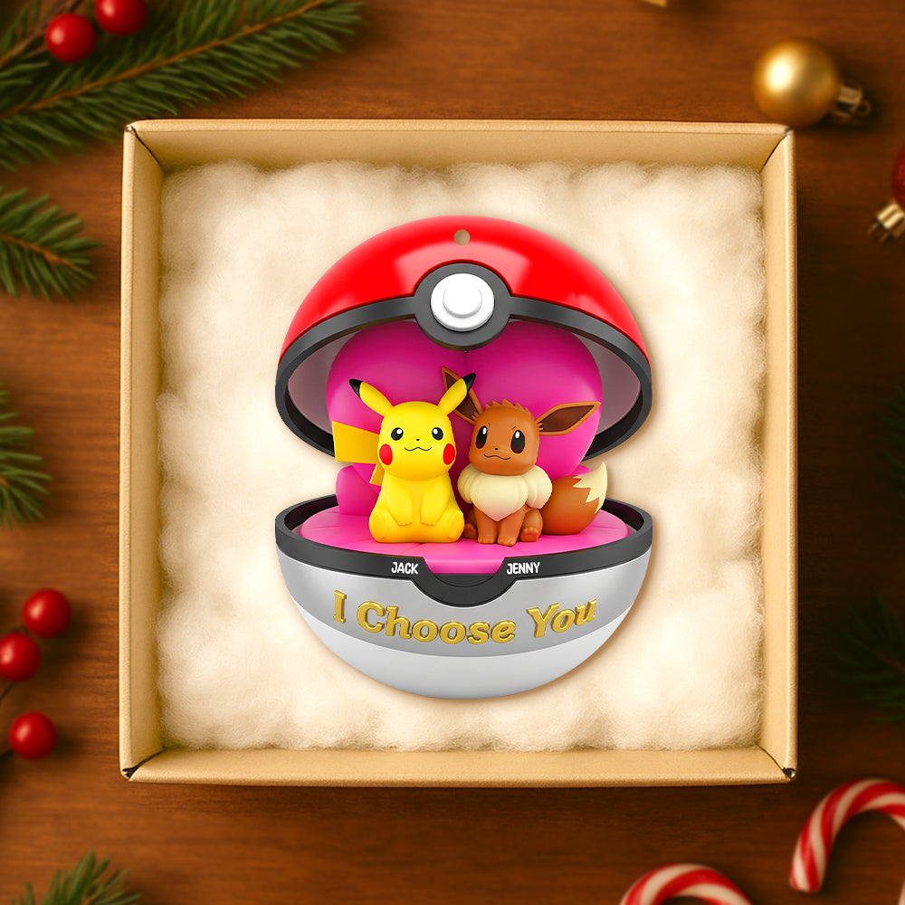 Personalized 'I Choose You' Acrylic Ornament Gift for Couple