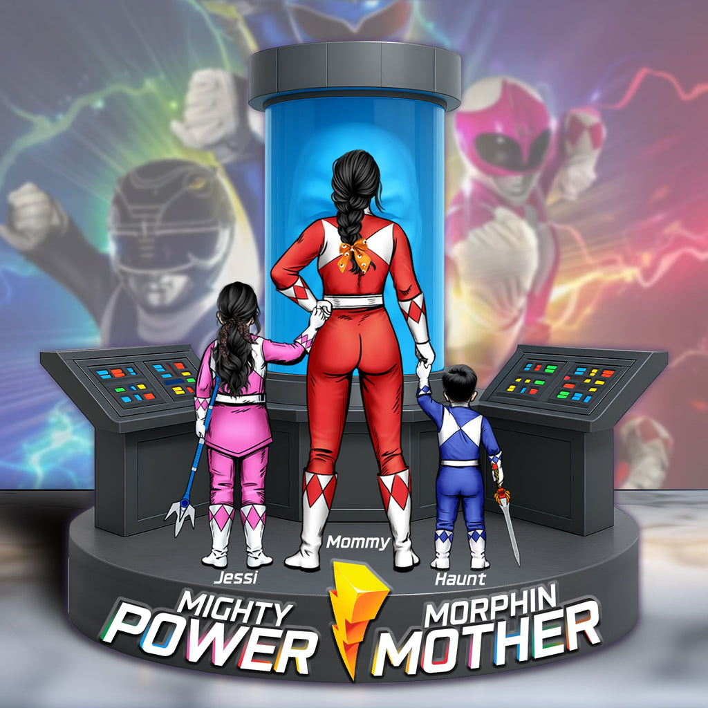 Personalized Mighty Power Mother Acrylic Plaque Gift for Mom Acrylic Plaque GradoCreations