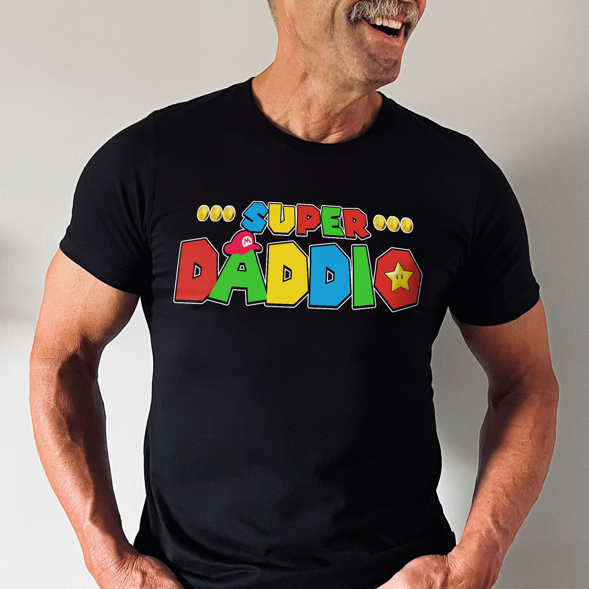 Personalized Super Daddio Best Dad Ever Shirt Gift for Dad