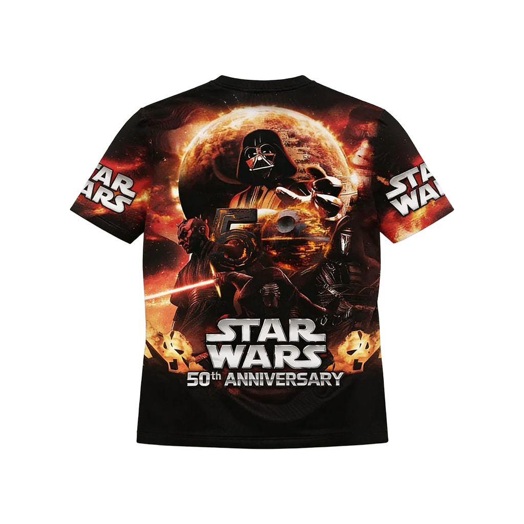 Personalized Star Wars 50th Anniversary All Over Shirt Gift for Movie Fans