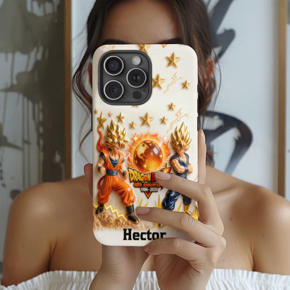 Personalized Dragon Ball 40th Anniversary Phone Case Gift for Fans
