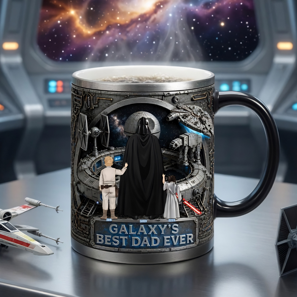 Personalized Galaxy's Best Dad Ever Mug Unique Gift for Dad