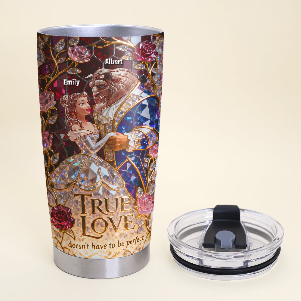 Personalized True Love Tumbler Gift for Couples - Stainless Steel Drinkware
