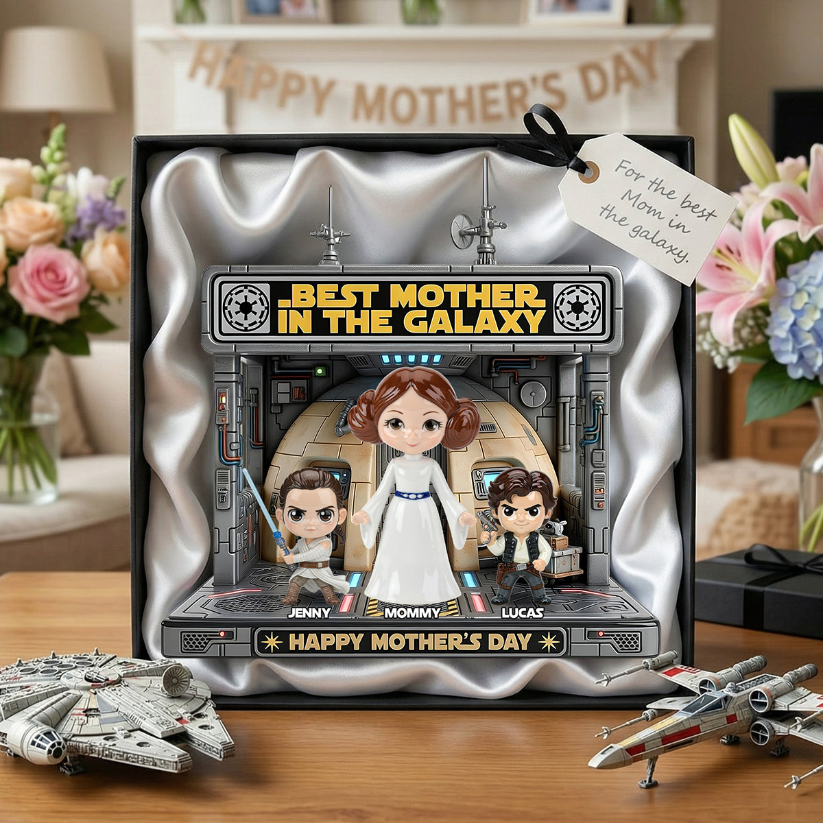 Personalized Galaxy Star Acrylic Plaque Gift for Mom