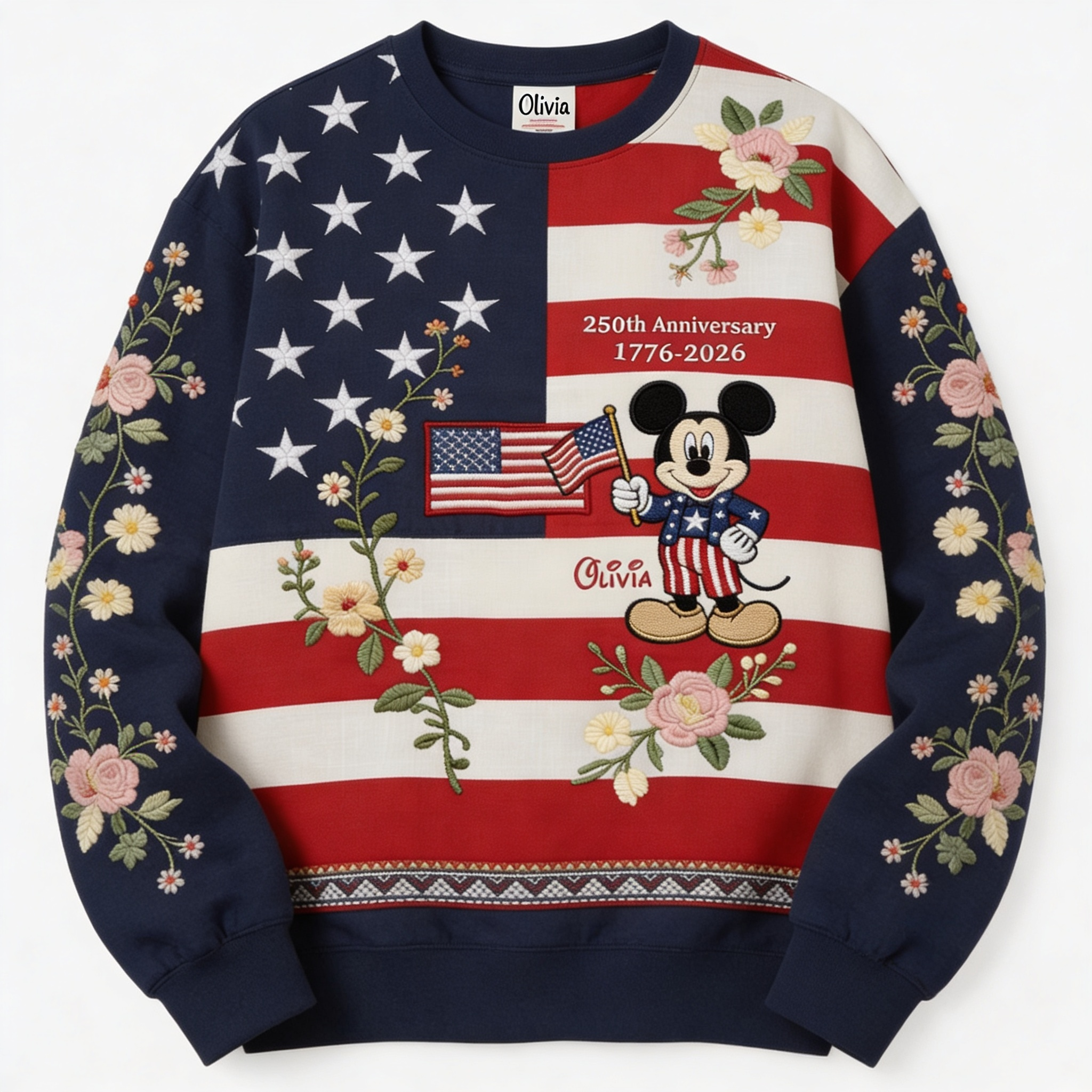 Personalized Independence Day AOP Shirt with Mickey Mouse Gift for Movie Fans
