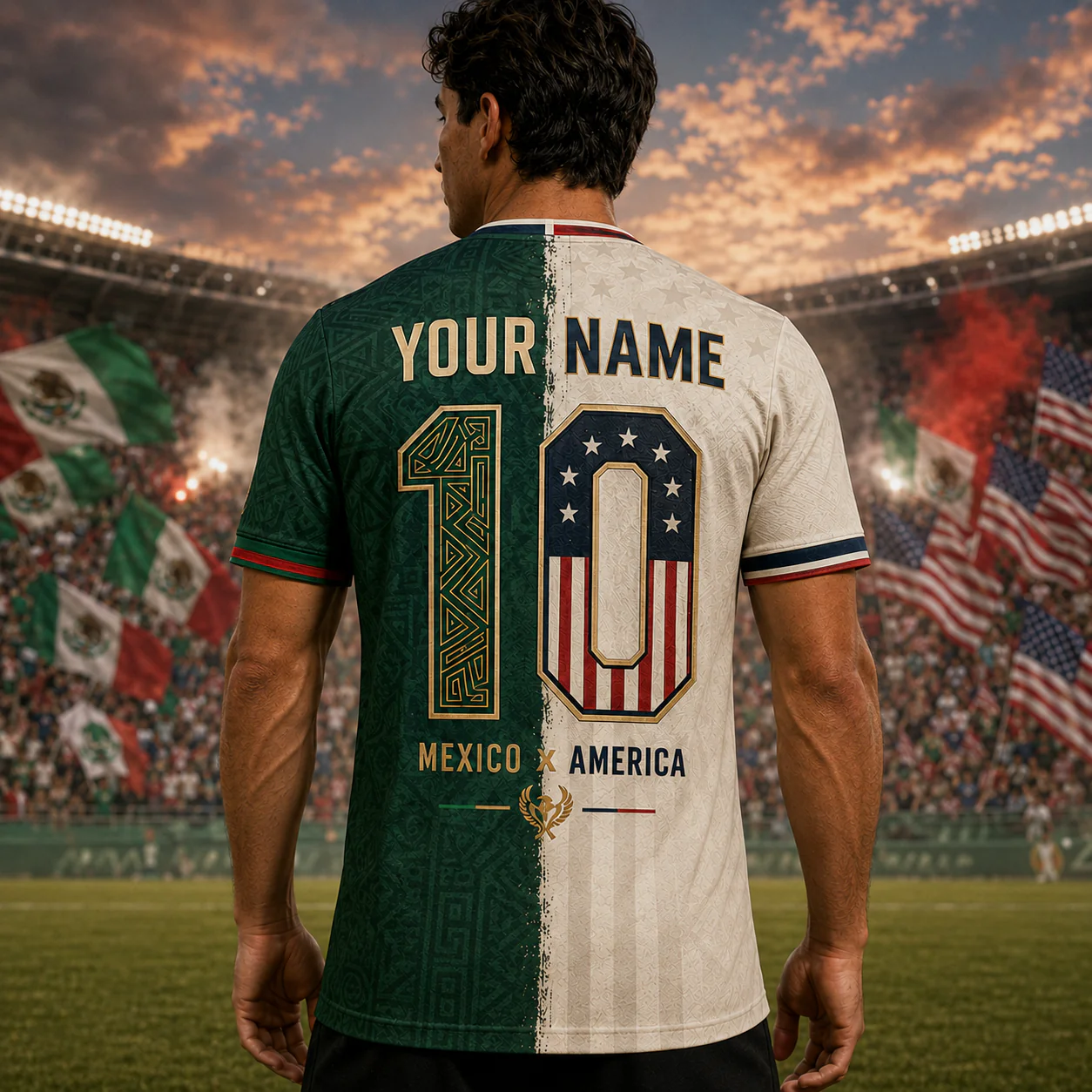 Personalized Soccer Jersey Mexico USA 2026 Custom Name Gift for Football Fans