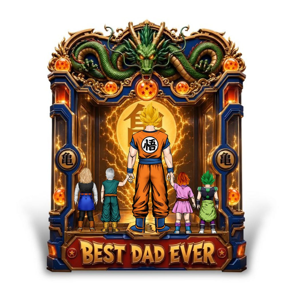 Personalized Dragon Ball Dad Plaque Gift for Father's Day
