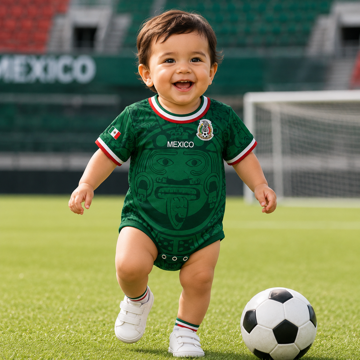 Personalized Mexico Baby Jersey Bodysuit Custom Name Gift for New Parents