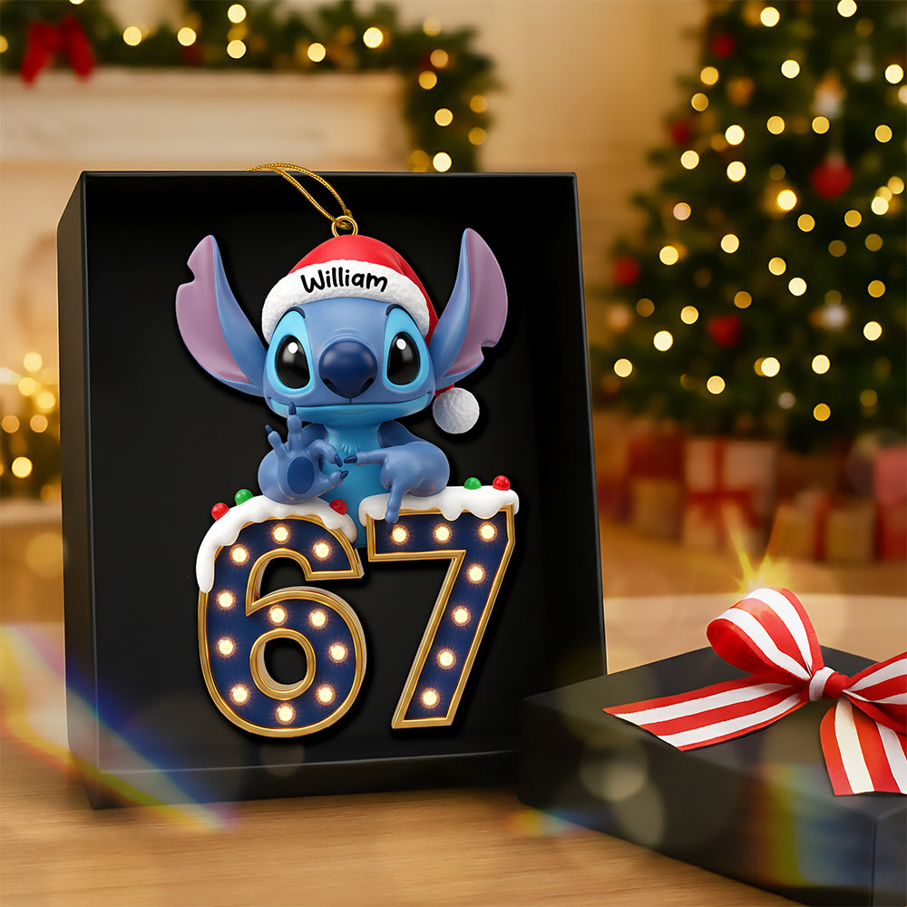 Personalized Acrylic Christmas Ornament with Name - Unique Holiday Gift