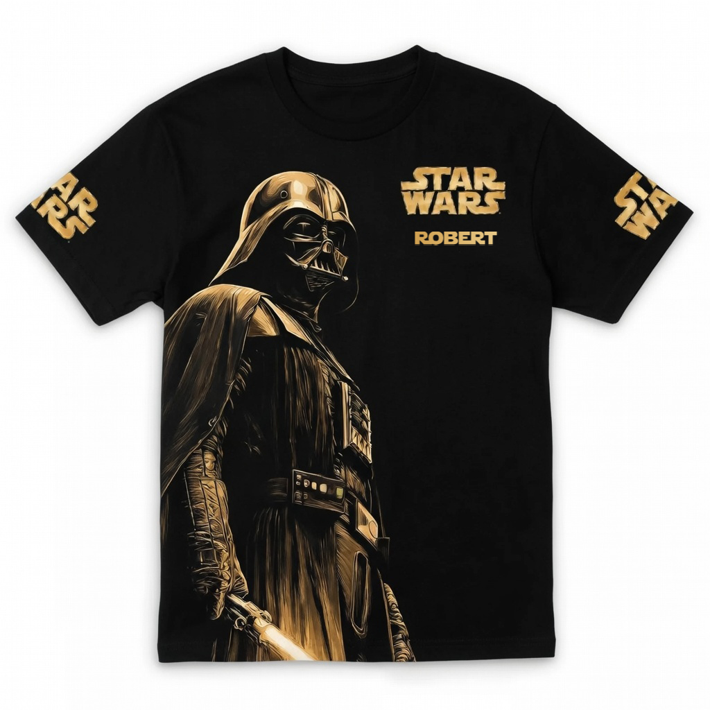 Personalized Star Wars 50th Anniversary All Over Shirt Gift for Movie Fans