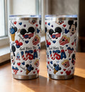 Personalized Stainless Steel Tumbler USA Design Gift for Patriots