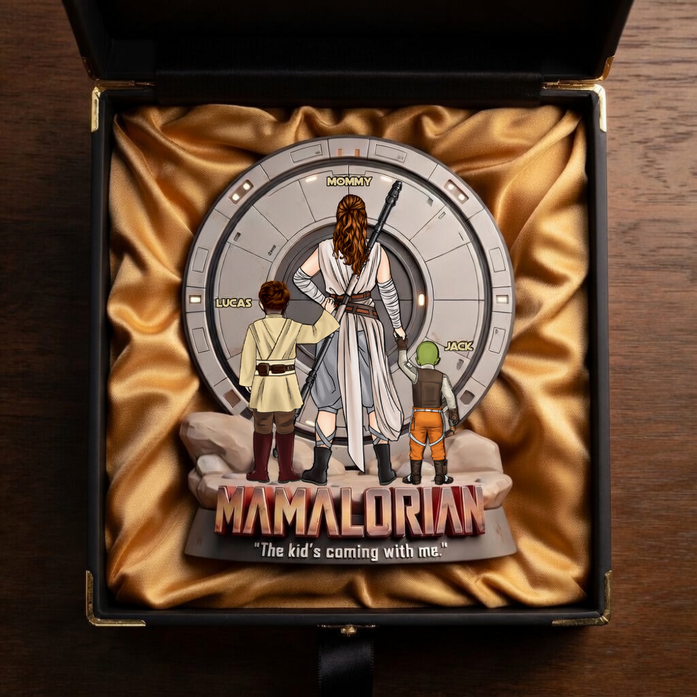 Personalized Mamalorian Acrylic Plaque Gift for Mom Acrylic Plaque GradoCreations