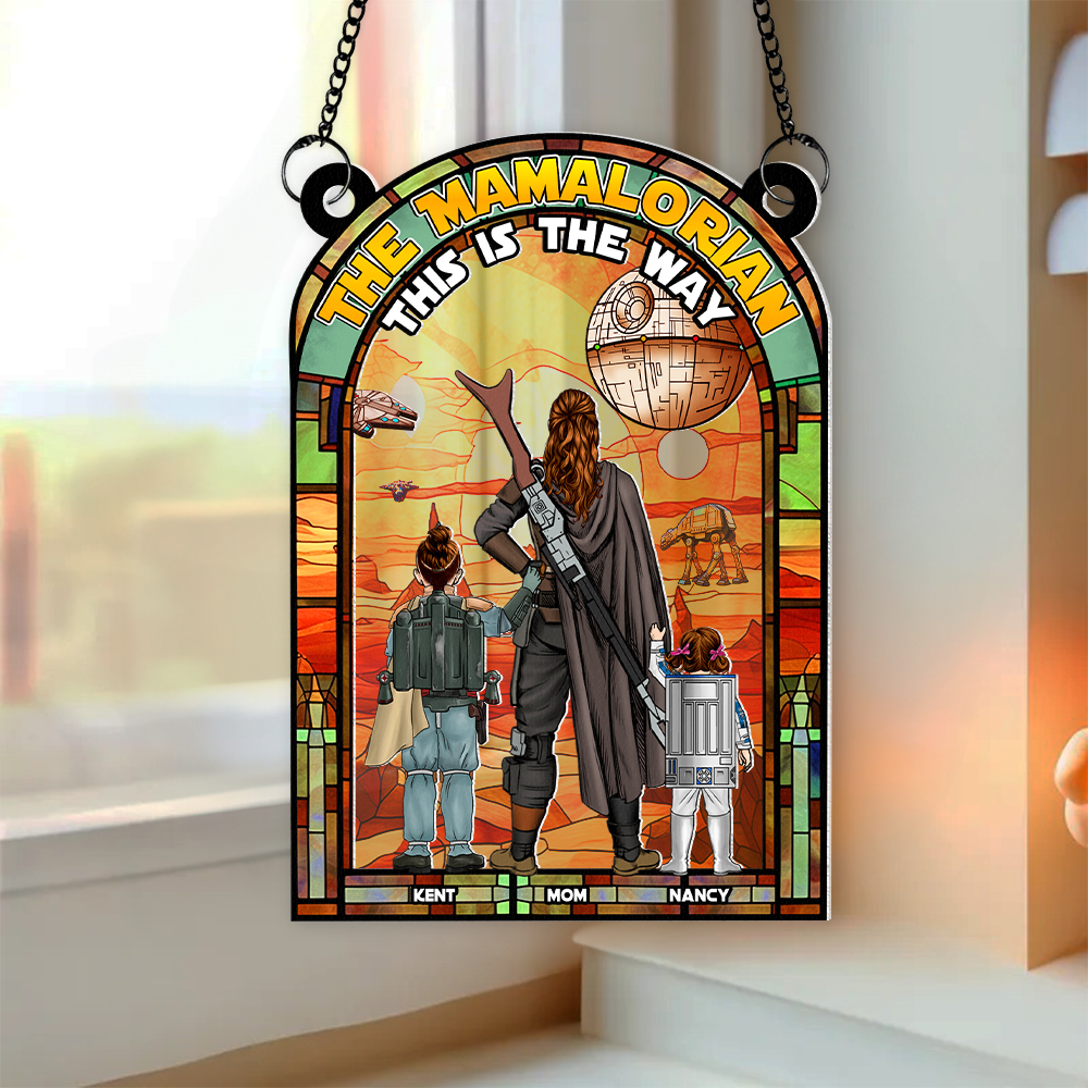 Personalized Outer Space Planet Suncatcher Gift for Mom - Unique Home Decor