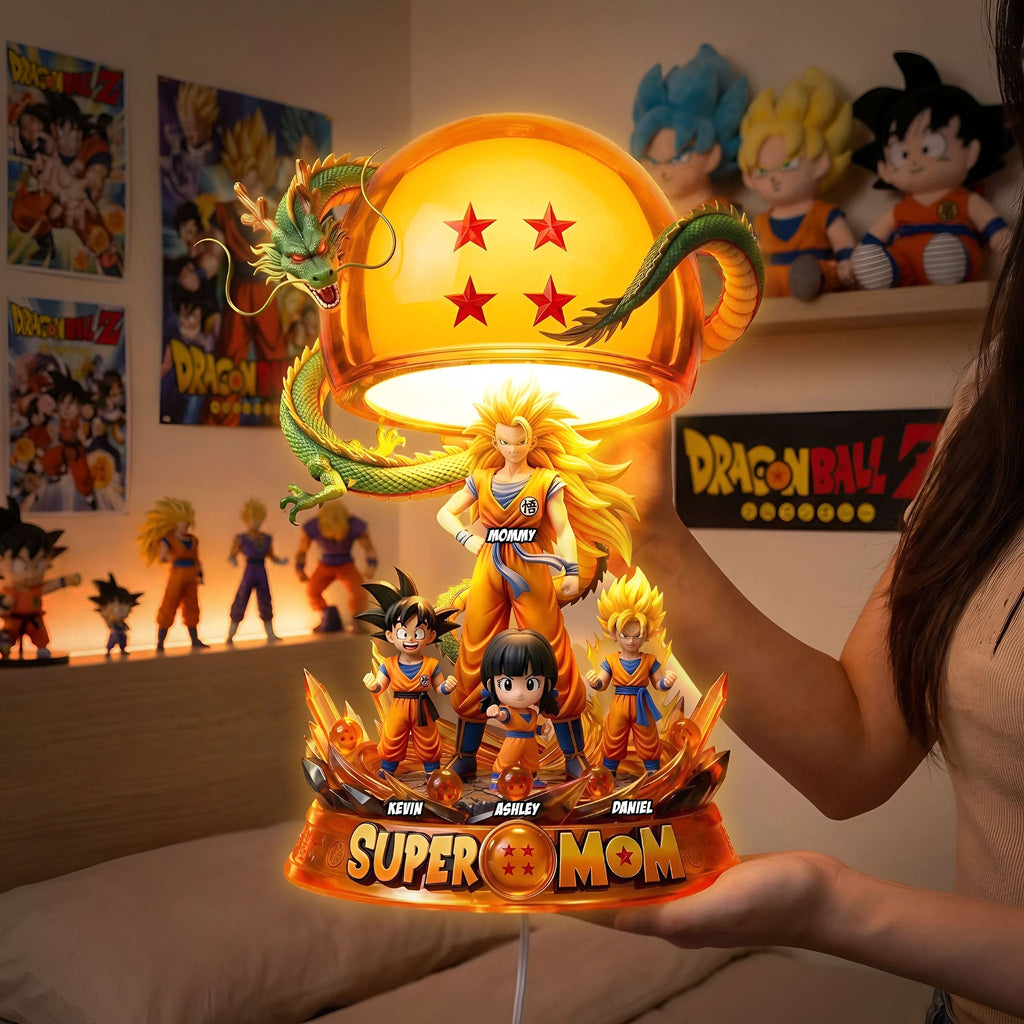 Personalized Super Mom Acrylic Light Box Gift for Movie Fans
