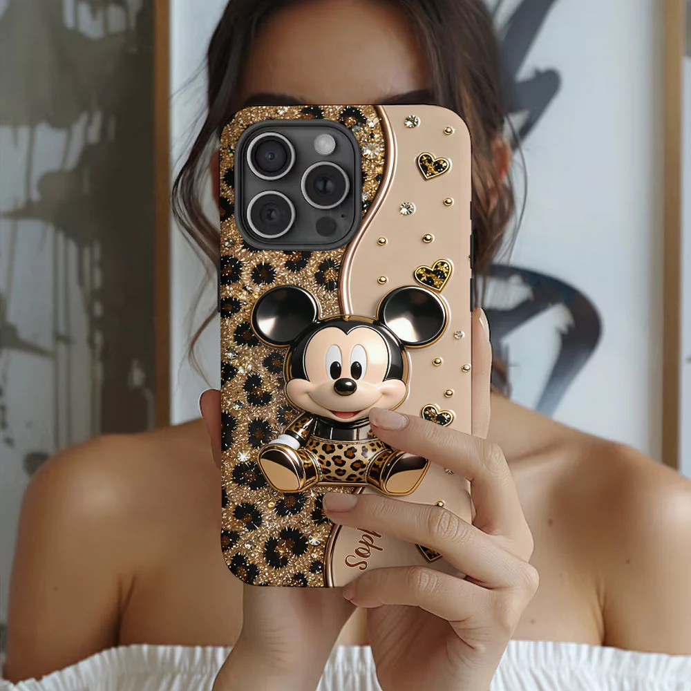 Personalized Mickey Mouse Phone Case Custom Name Gift for Her