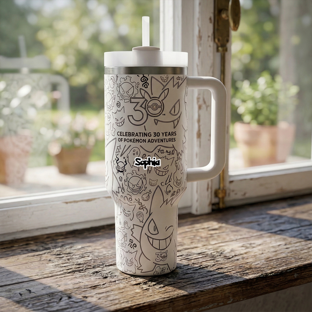 Personalized 30th Anniversary Tumbler Gift for Movie Fans