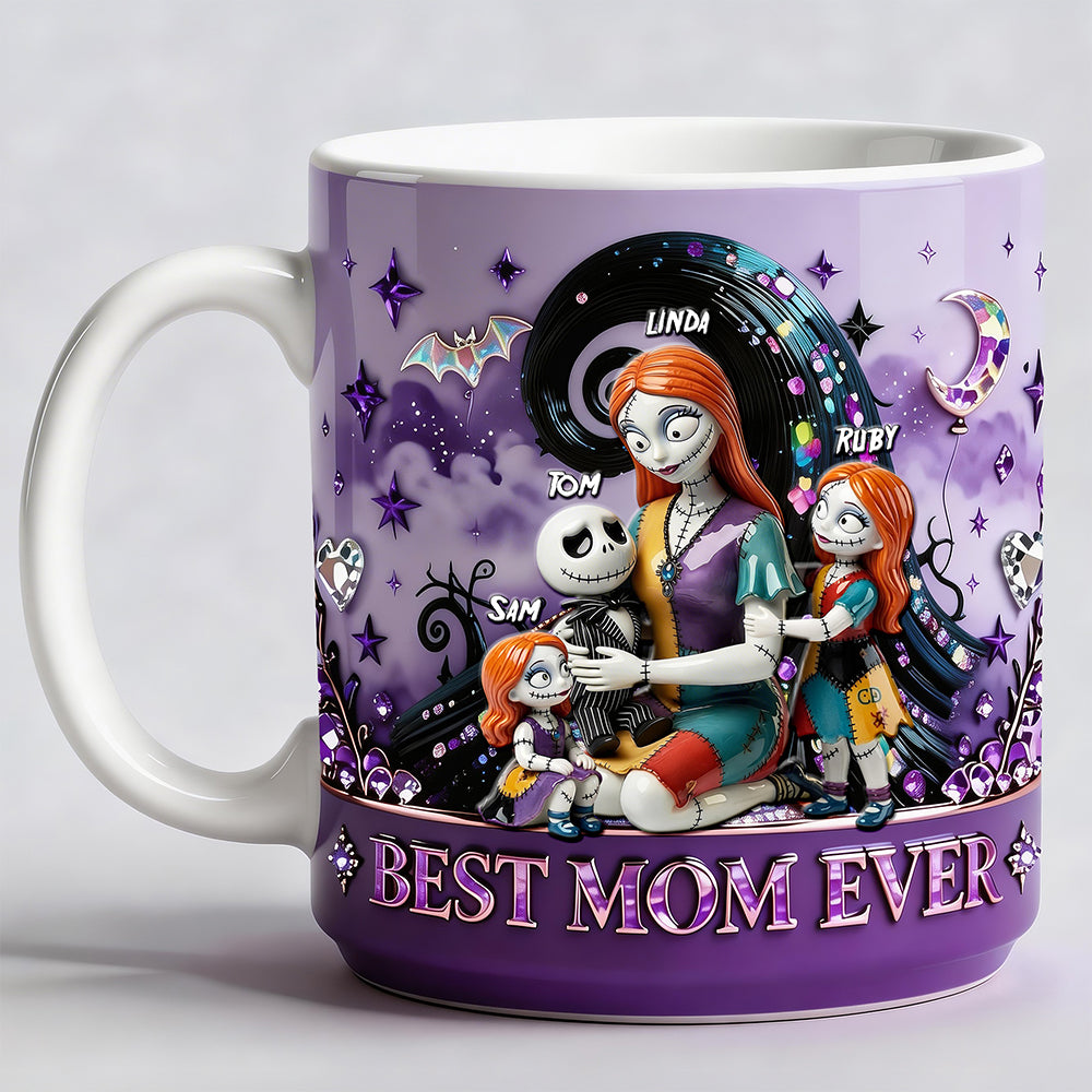 Personalized Spooky Best Mom Ever Coffee Mug Gift for Mom Mug GradoCreations