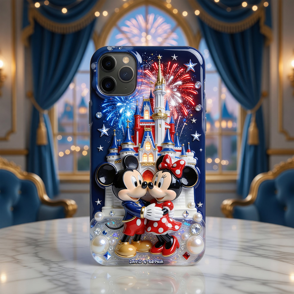 Personalized Magical Mouse Couple Phone Case Gift for Couples Phone Case GradoCreations