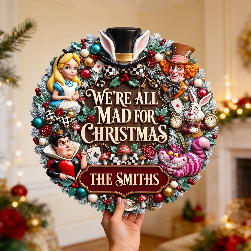 Custom Name Christmas Wood Sign for Family Decor Gift Wood Sign GradoCreations