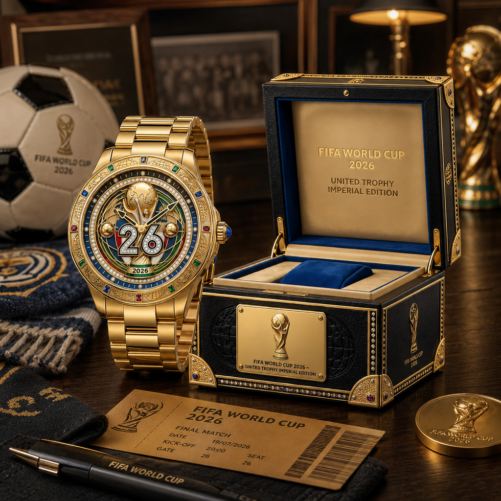 Customized FIFA World Cup 2026 Men's Wrist Watch Gift for Soccer Fans