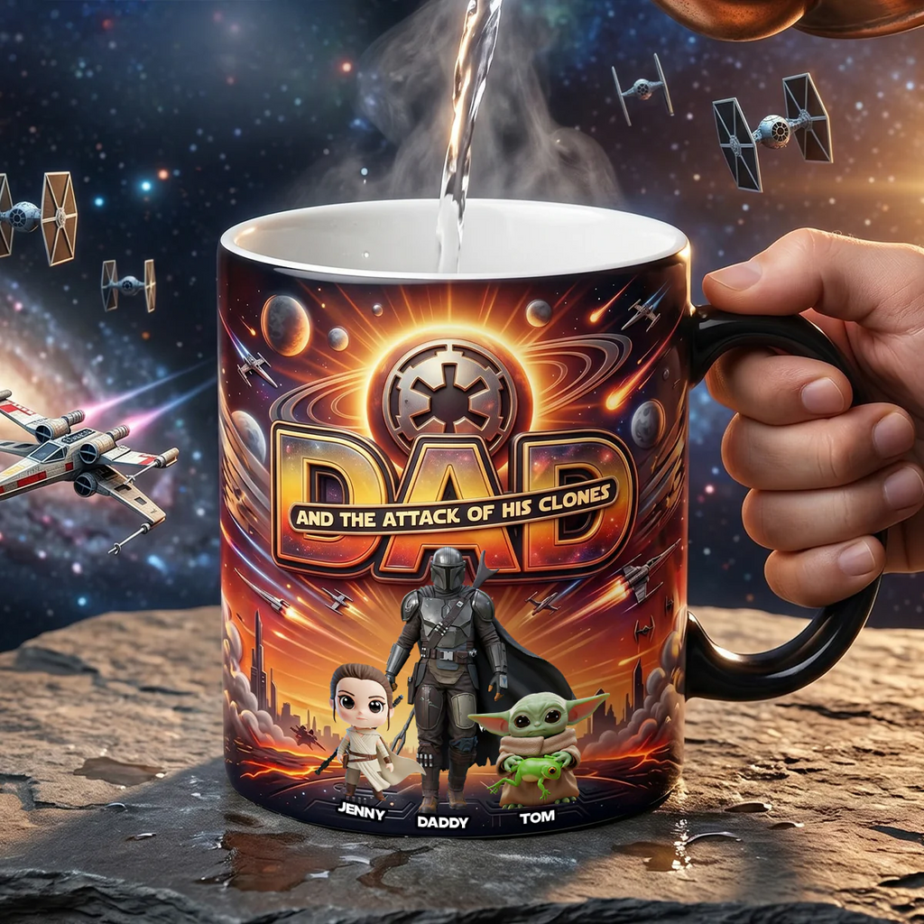 Personalized Color Changing Mug for Dad - Custom Message Gift
