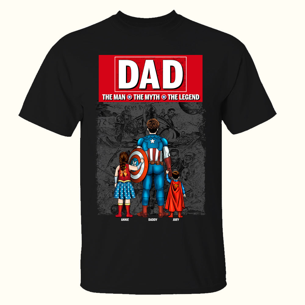 Personalized Dad Shirt The Man The Myth The Legend Gift