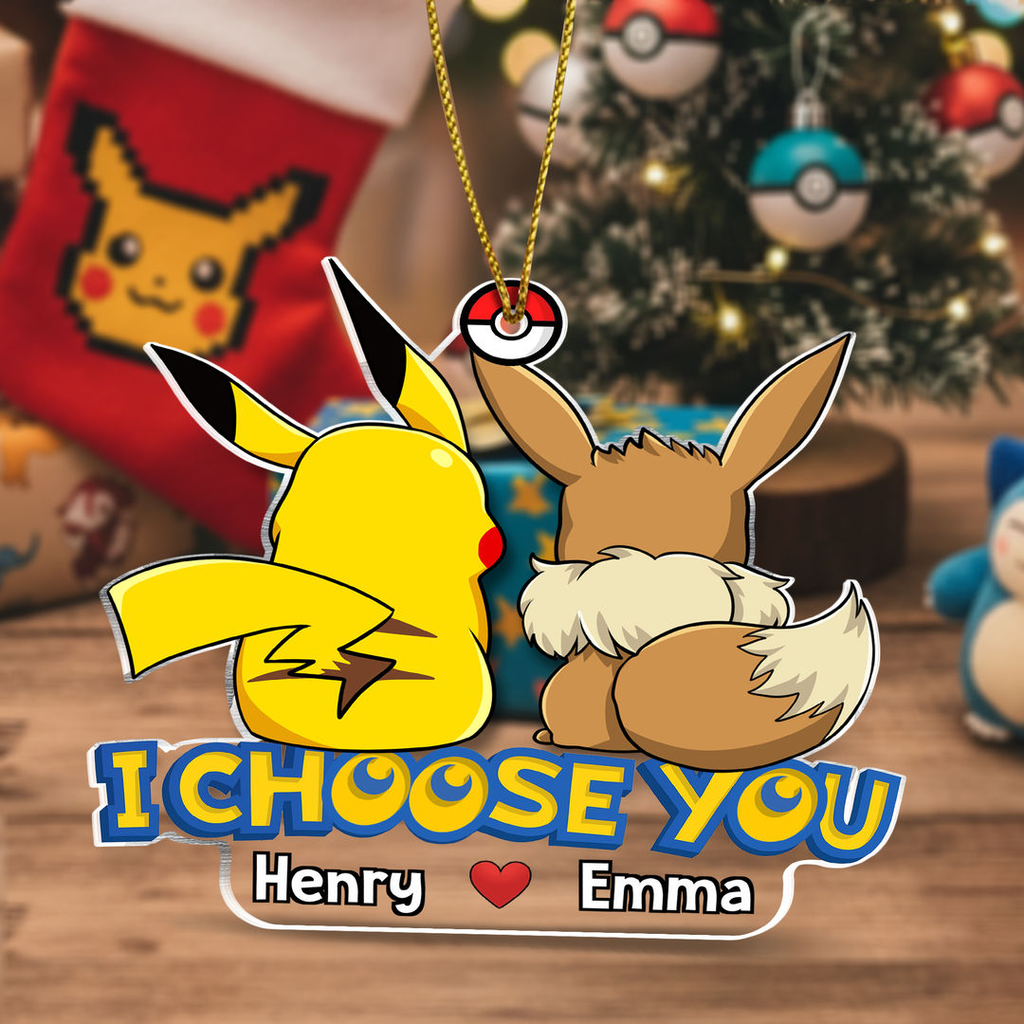 Personalized Acrylic Ornament I Choose You Gift for Couple