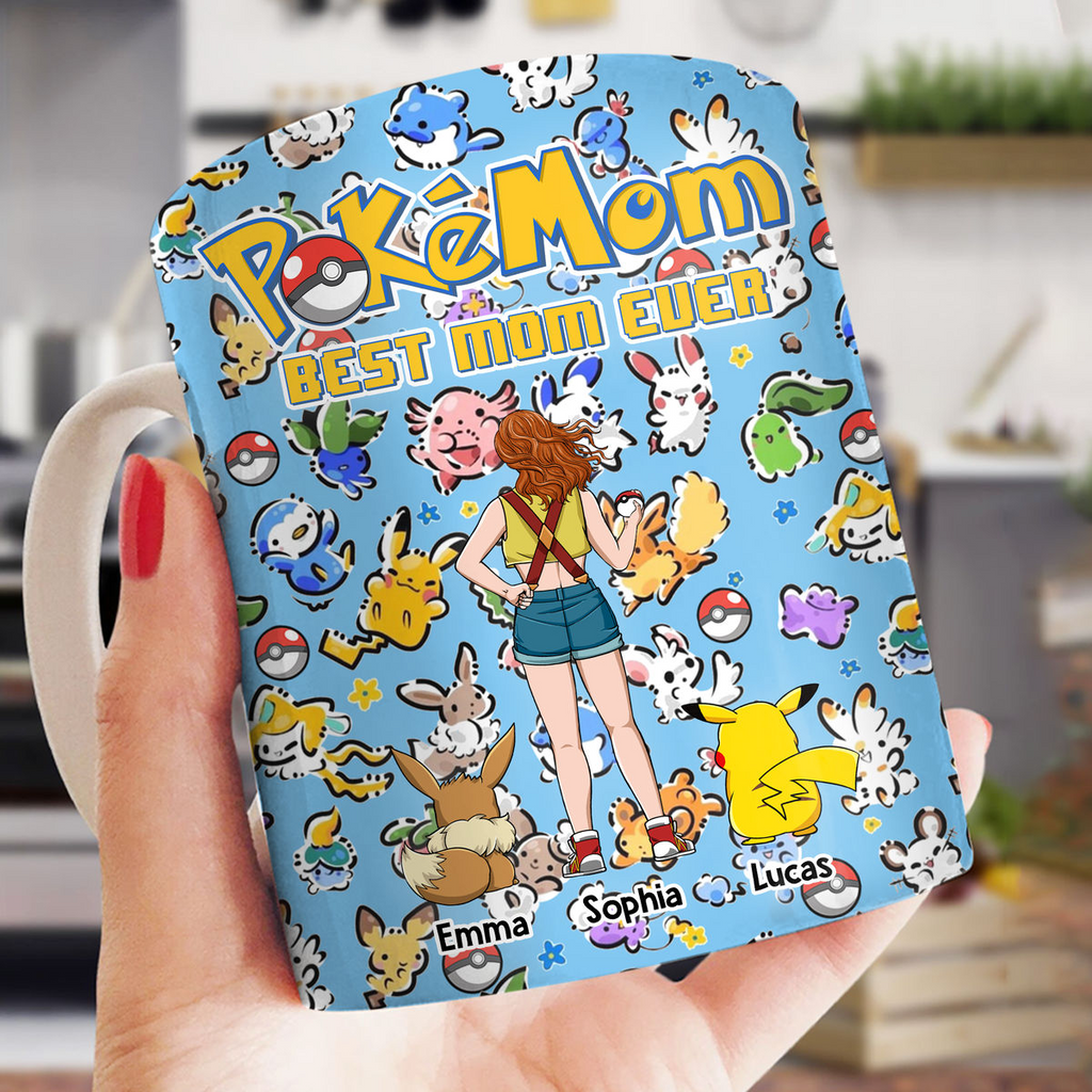 Personalized PokéMom Mug Best Mom Ever Gift for Mother's Day Mug GradoCreations