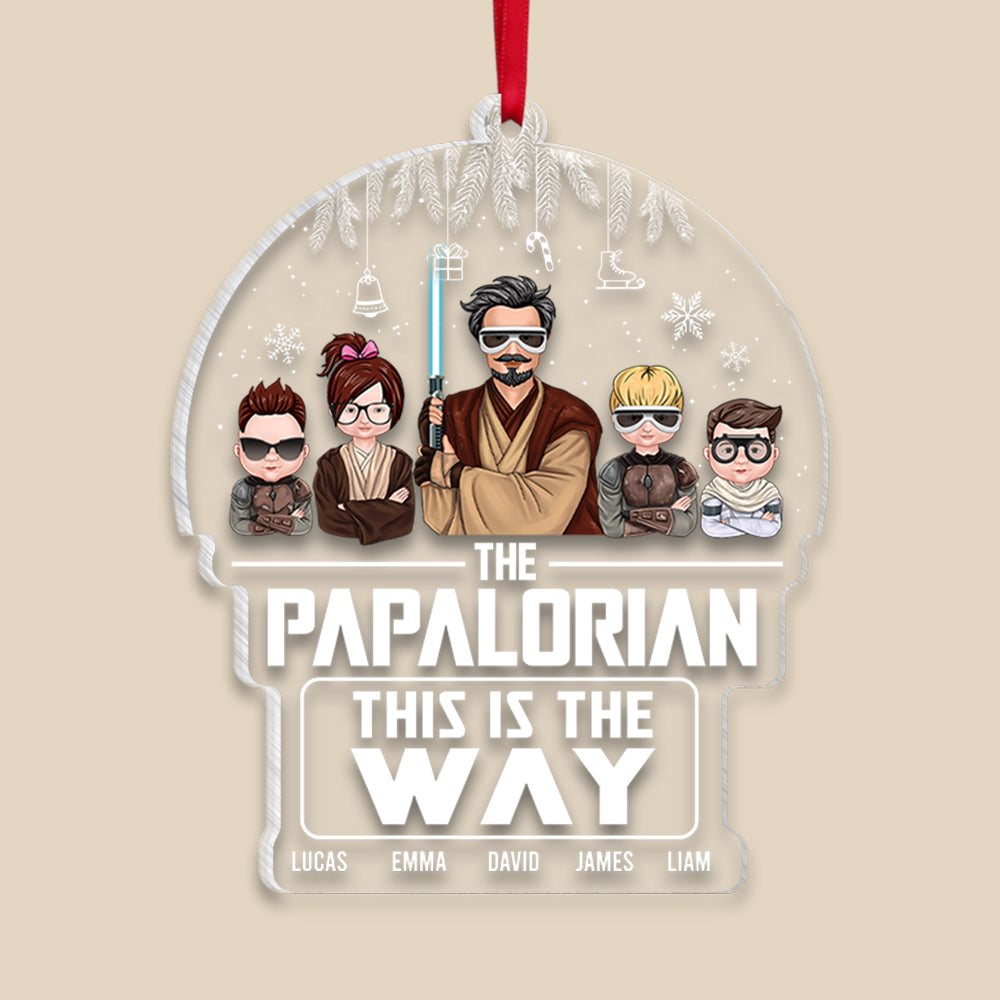 Personalized Star Wars Acrylic Ornament Custom Family Gift for Christmas