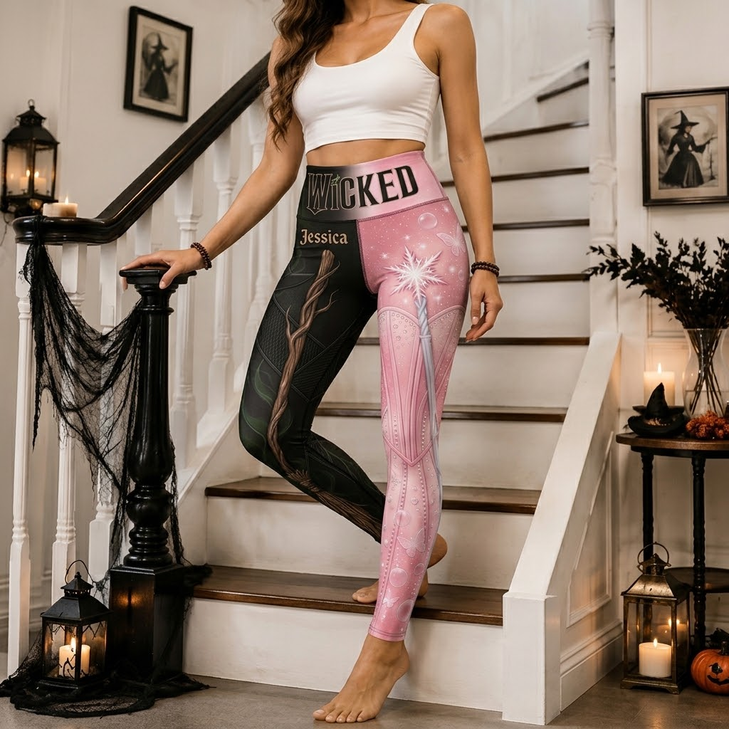 Personalized Witchy Leggings Custom Name Gift for Her Legging GradoCreations