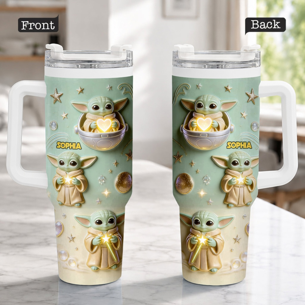 Personalized Cute Baby Tumbler with 3D Effect for Kids