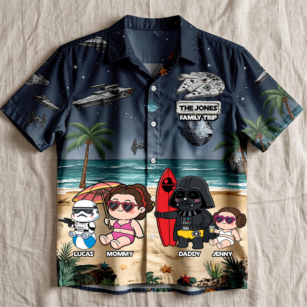 Personalized Hawaiian Shirt Family Vacation Gift for Travelers Hawaiian Shirt GradoCreations
