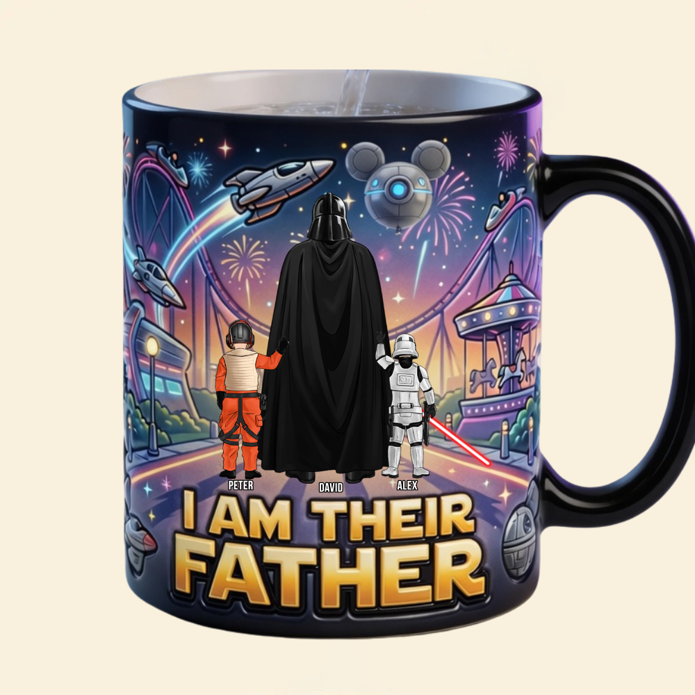 Personalized Epic Warrior Dad Mug with I Am Their Father Quote - Unique Gift for Dad