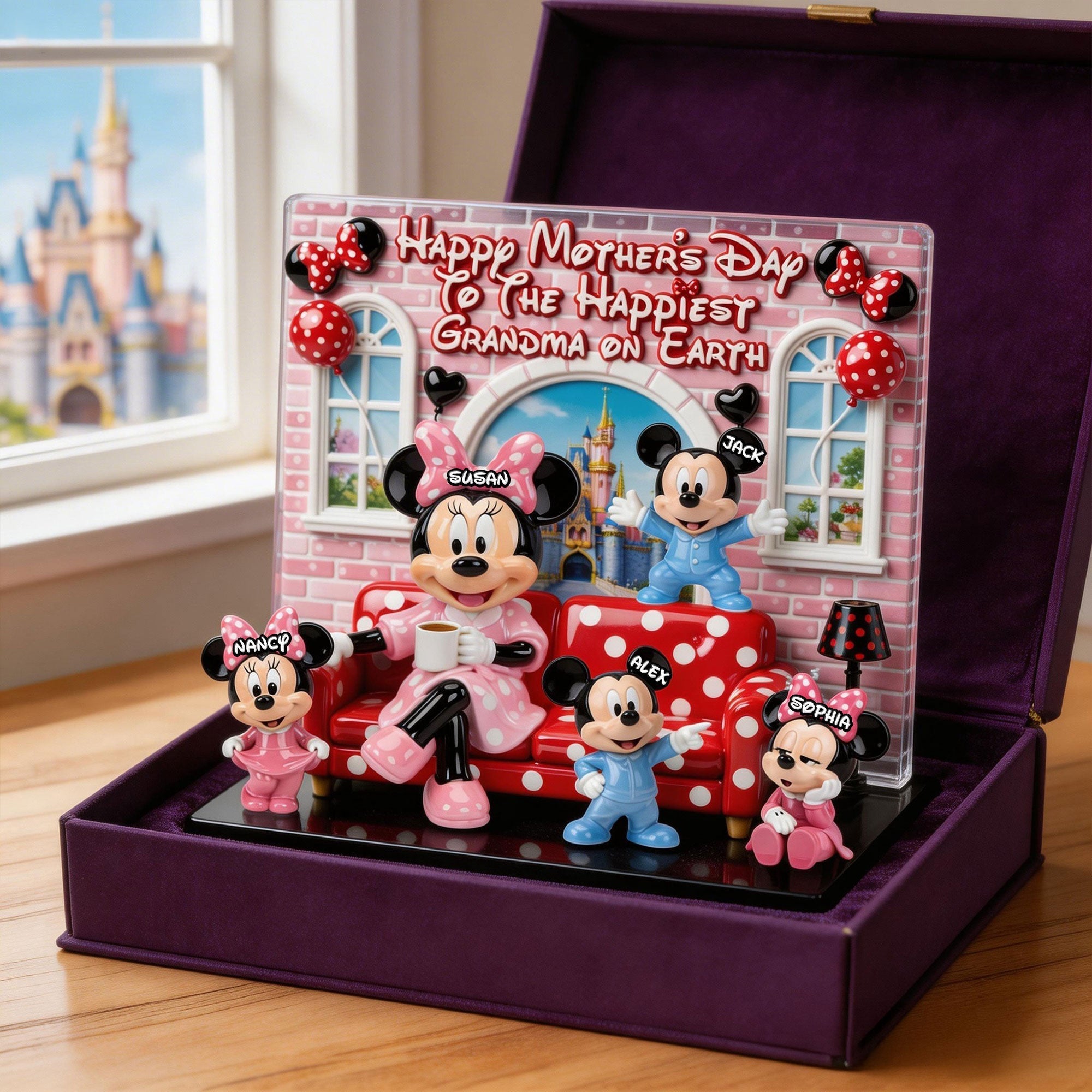 Personalized Acrylic Plaque Gift for Grandma Happy Mother's Day Decor