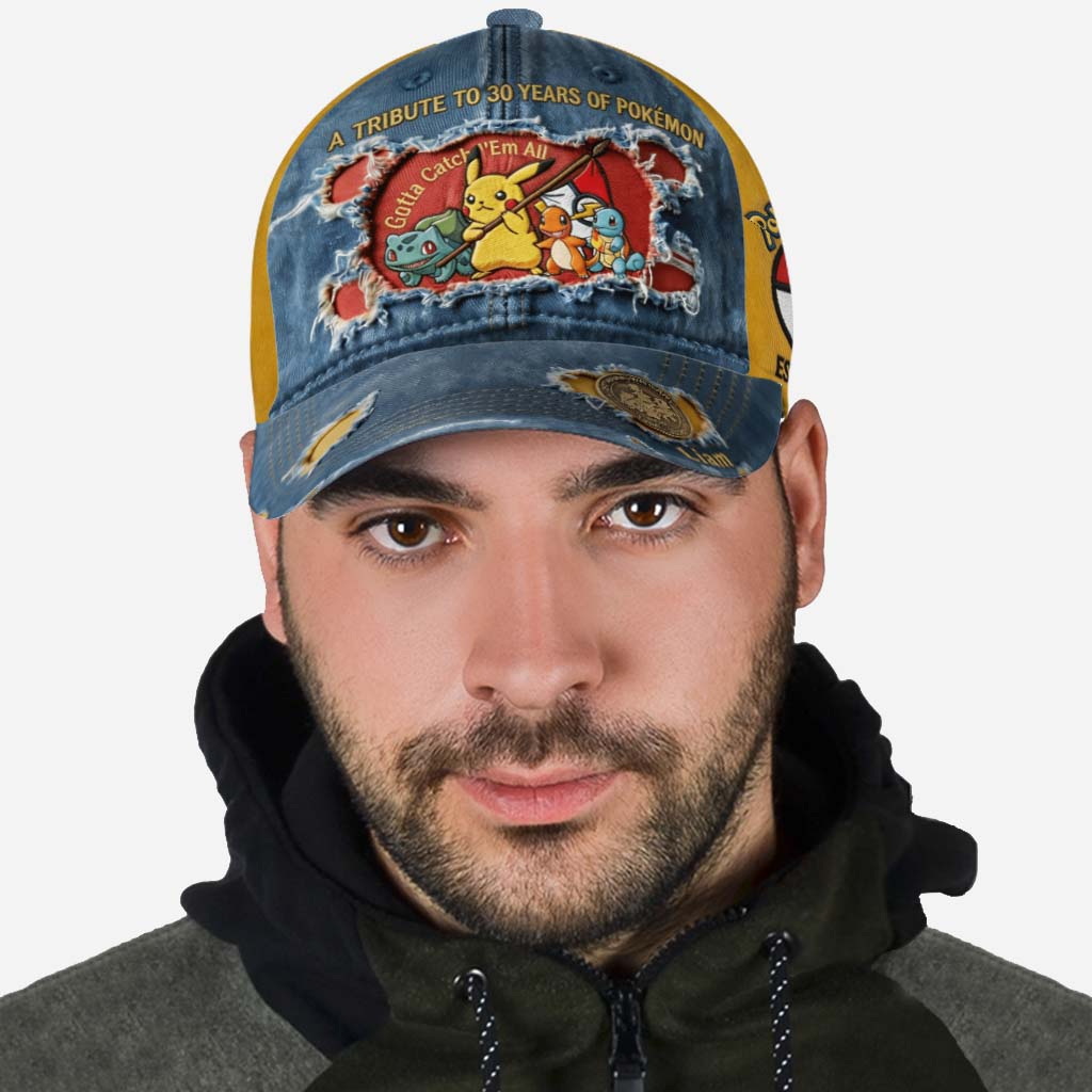 Personalized Classic Cap Tribute to 30 Years of Pokémon Gift for Movie Fans