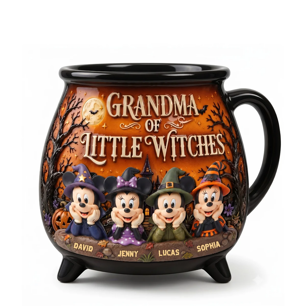 Personalized Cauldron Mug Mommy of Little Witches Gift for Mom Cauldron Coffee Mug GradoCreations