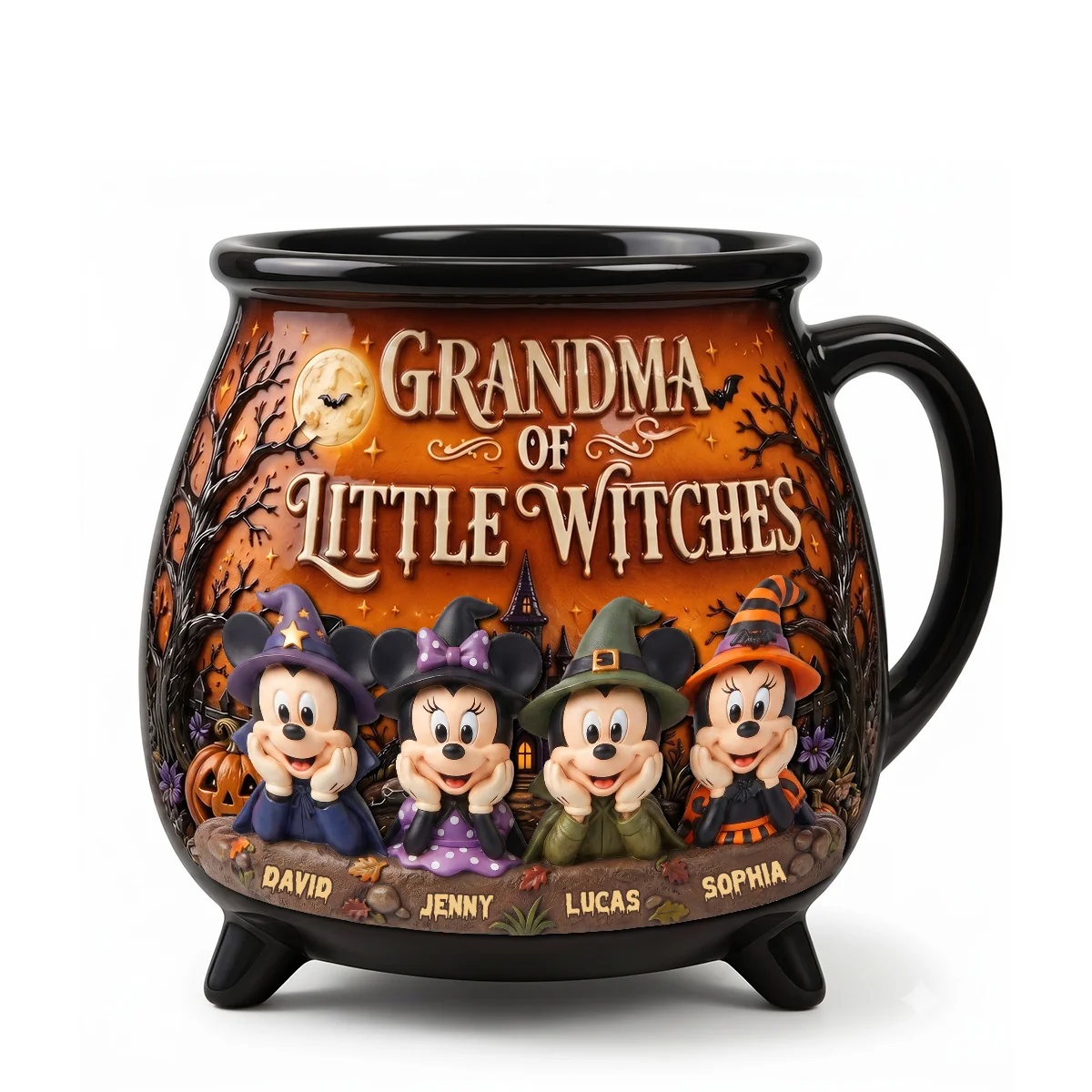 Personalized Cauldron Mug Mommy of Little Witches Gift for Mom Cauldron Coffee Mug GradoCreations