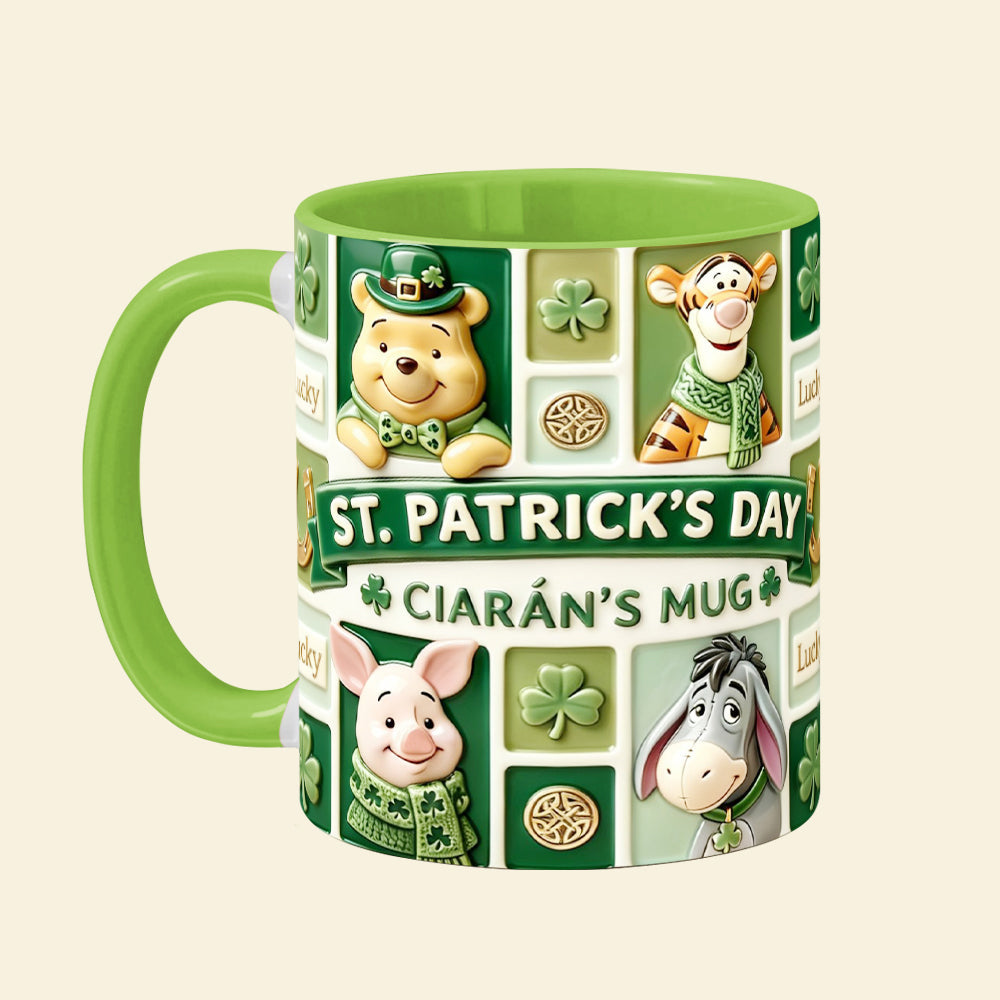 Personalized St. Patrick's Day Accent Mug Gift for Movie Fans