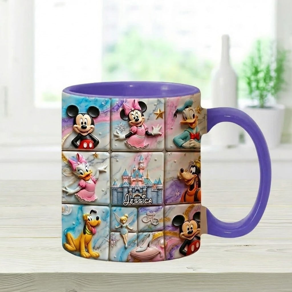 Personalized Disney Magic Mouse Accent Mug Gift for Christmas