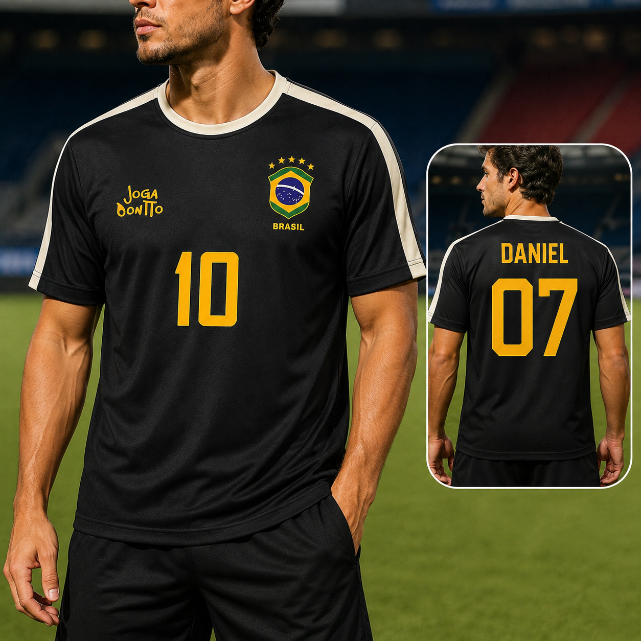 Personalized Brazil Soccer Jersey Custom Name Gift for Fans