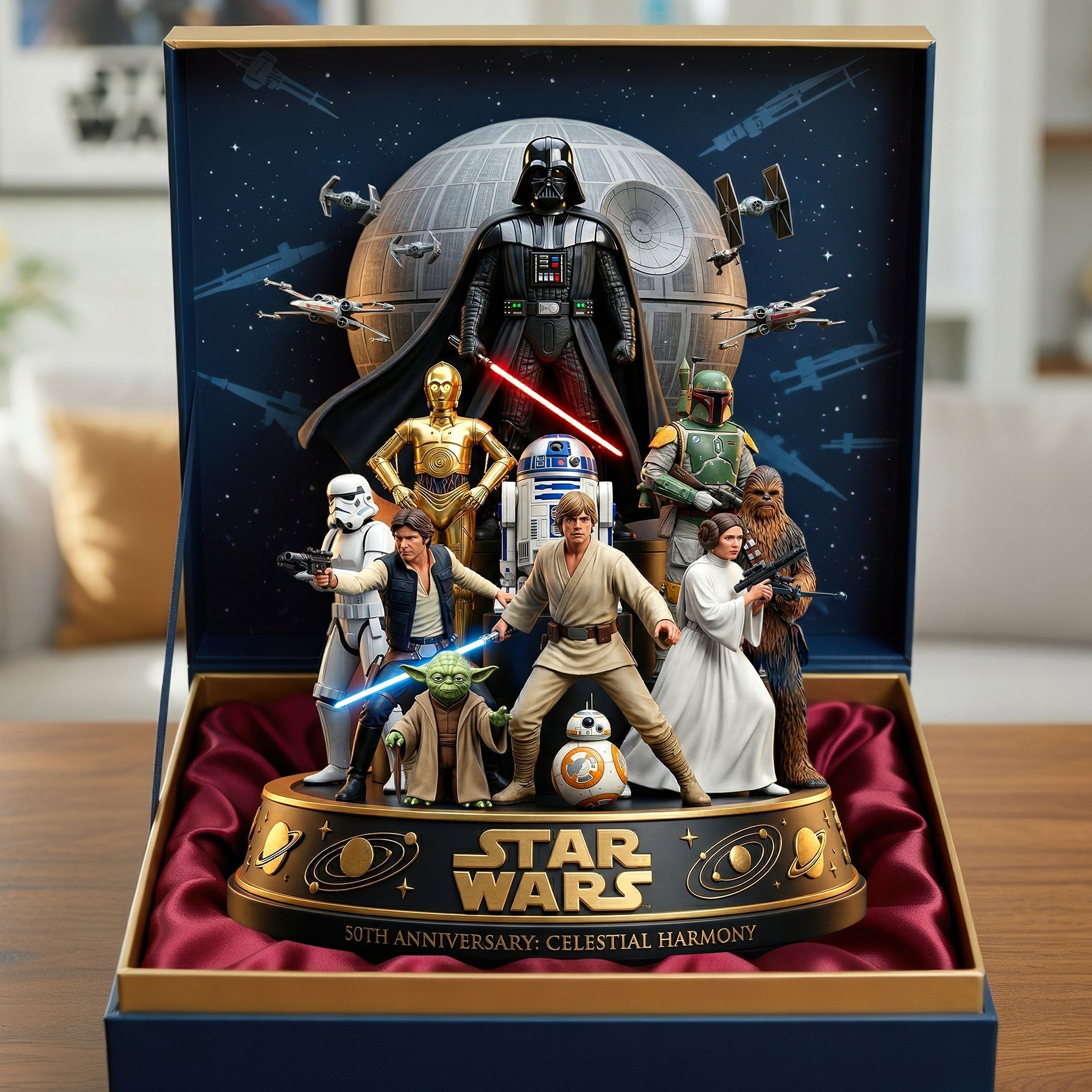 Personalized Acrylic Plaque Star Wars 50th Anniversary Gift for Movie Fans