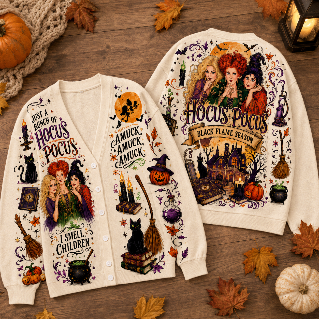 Personalized Halloween Cardigan Custom Design for Women Cardigan GradoCreations