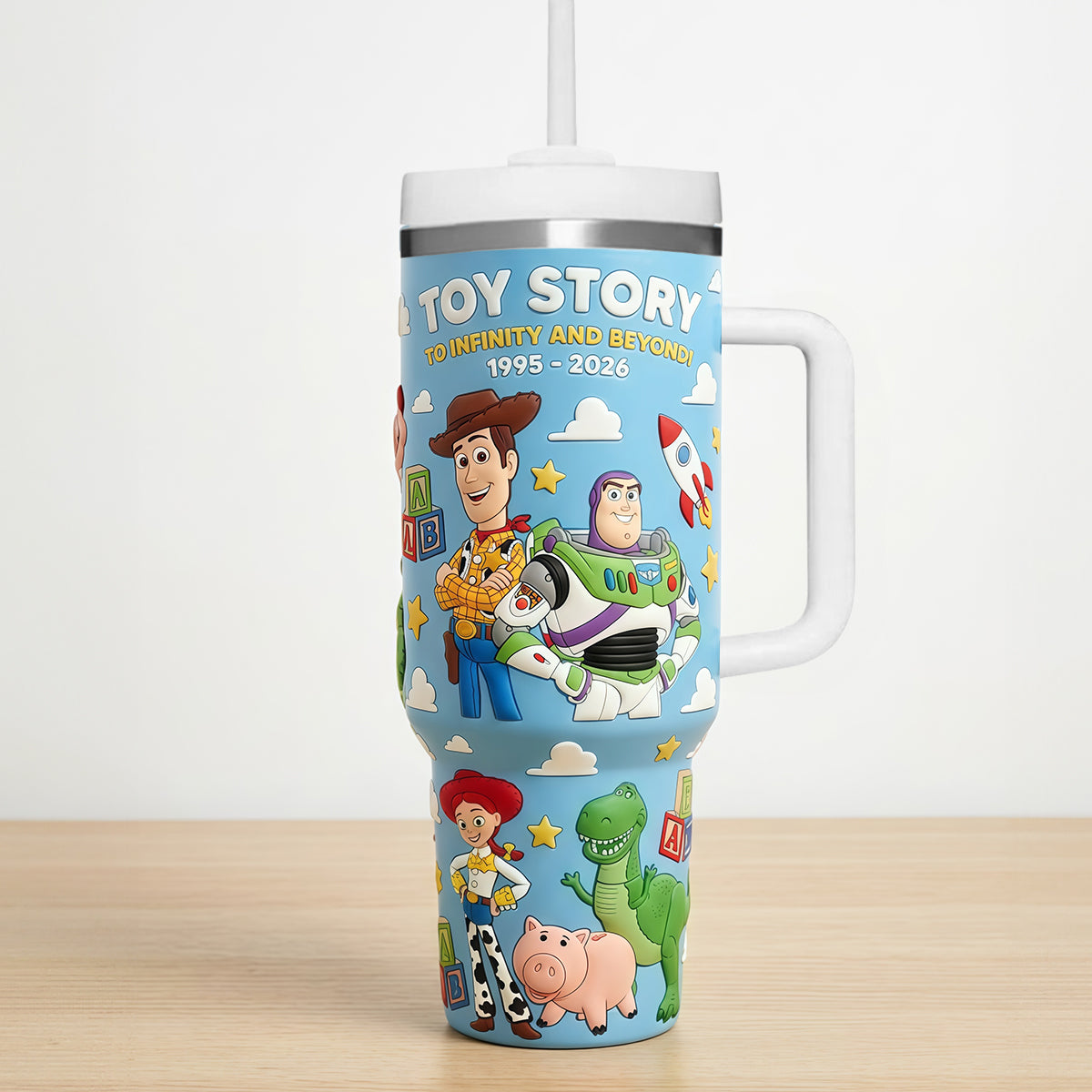 Personalized Toy Story Tumbler with Kids Characters Gift for Movie Fans