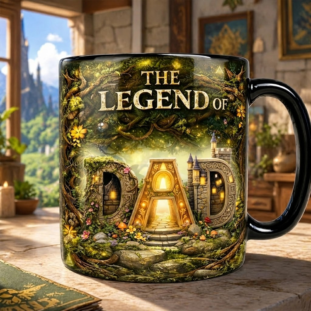 Personalized Color Changing Mug The Legend of Dad Gift for Dad